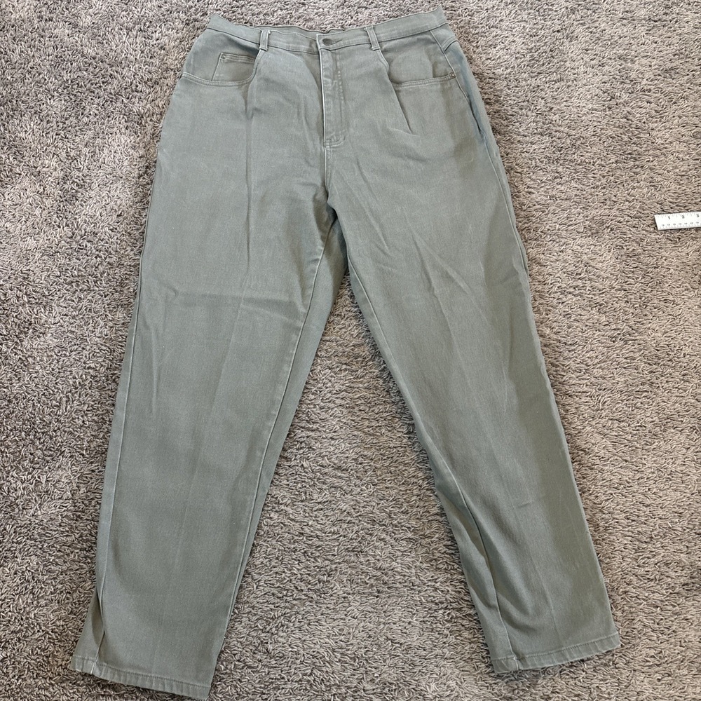 Vintage 1990s Cherokee‎ Womens High Rise Mom Jeans Green size 18WA 35x30